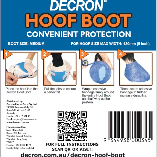 Decron Hoof Boot Instructions