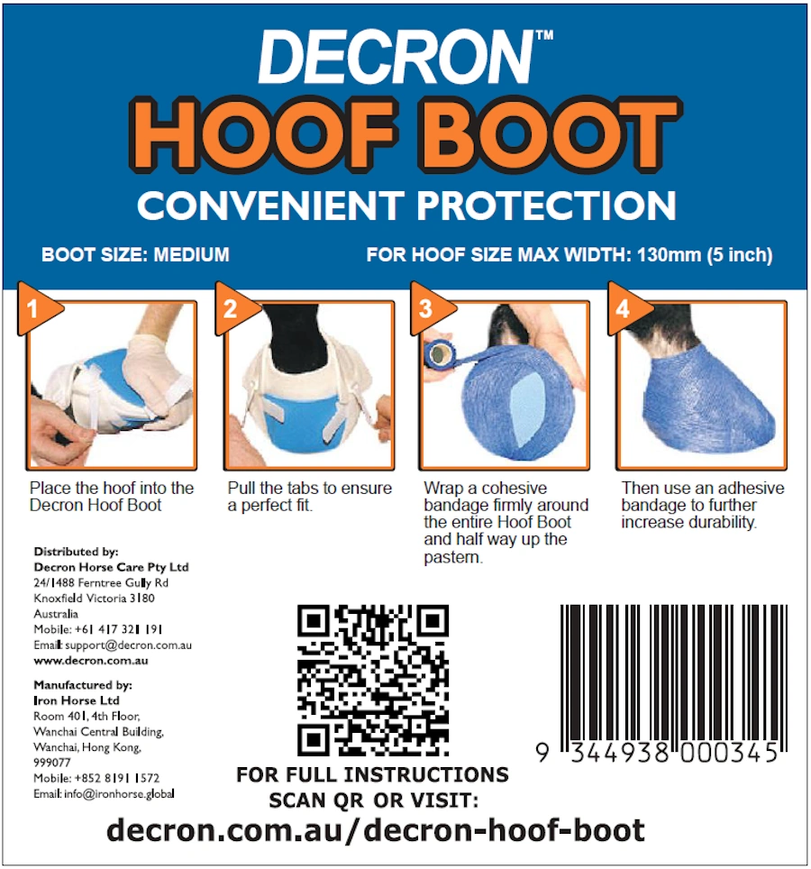 Decron Hoof Boot Instructions
