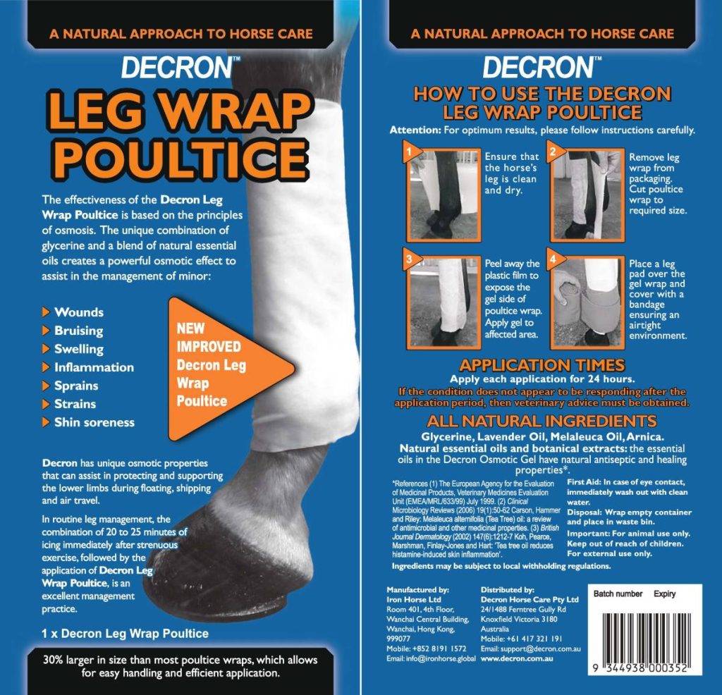 Decron Leg Wrap Poultice HorseCare